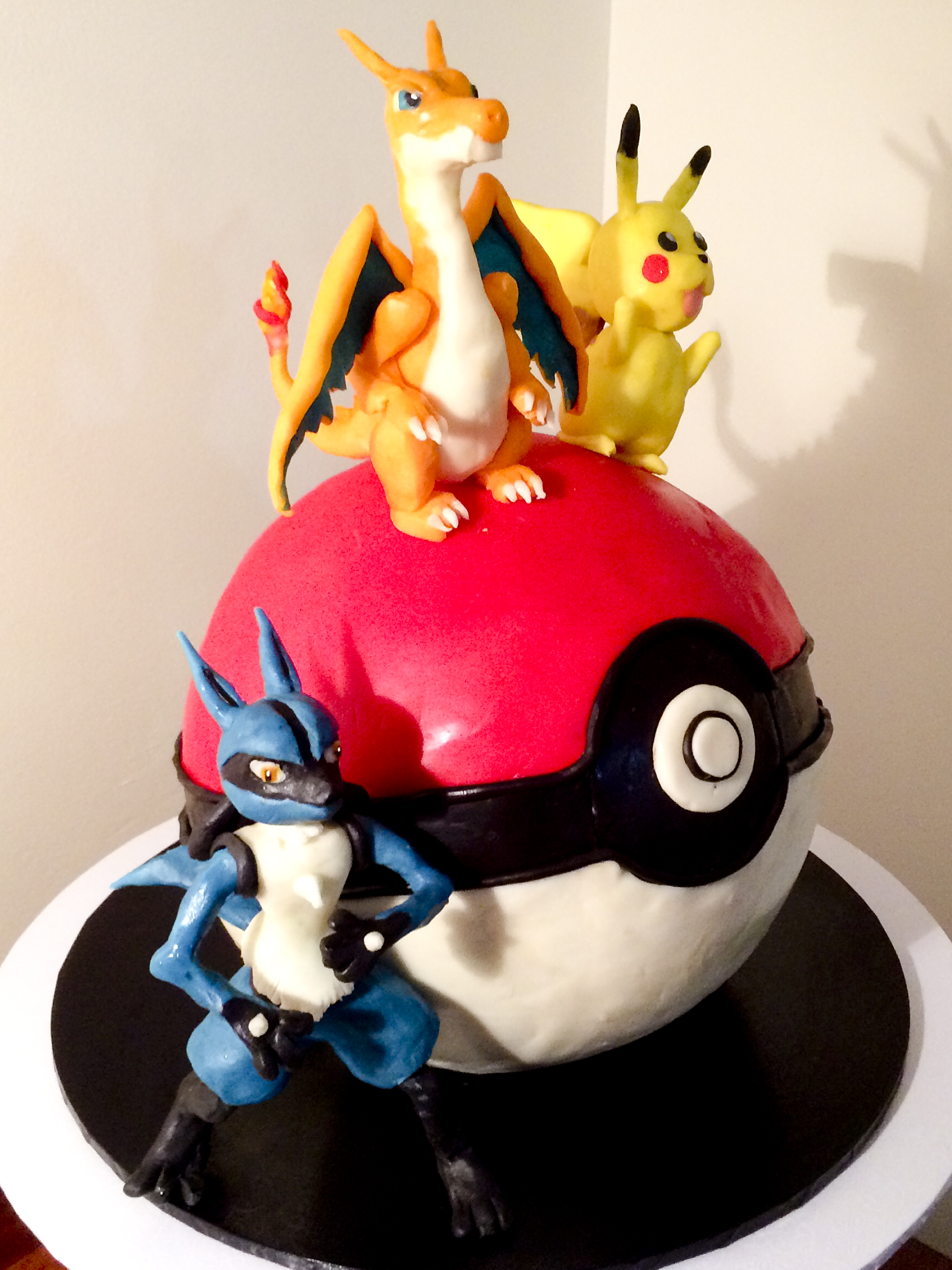 MC Pokemon Cake Covered In Modelling Chocolate With Modelling