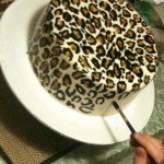 hand painted leopard print