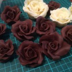 Modelling chocolate roses (2)